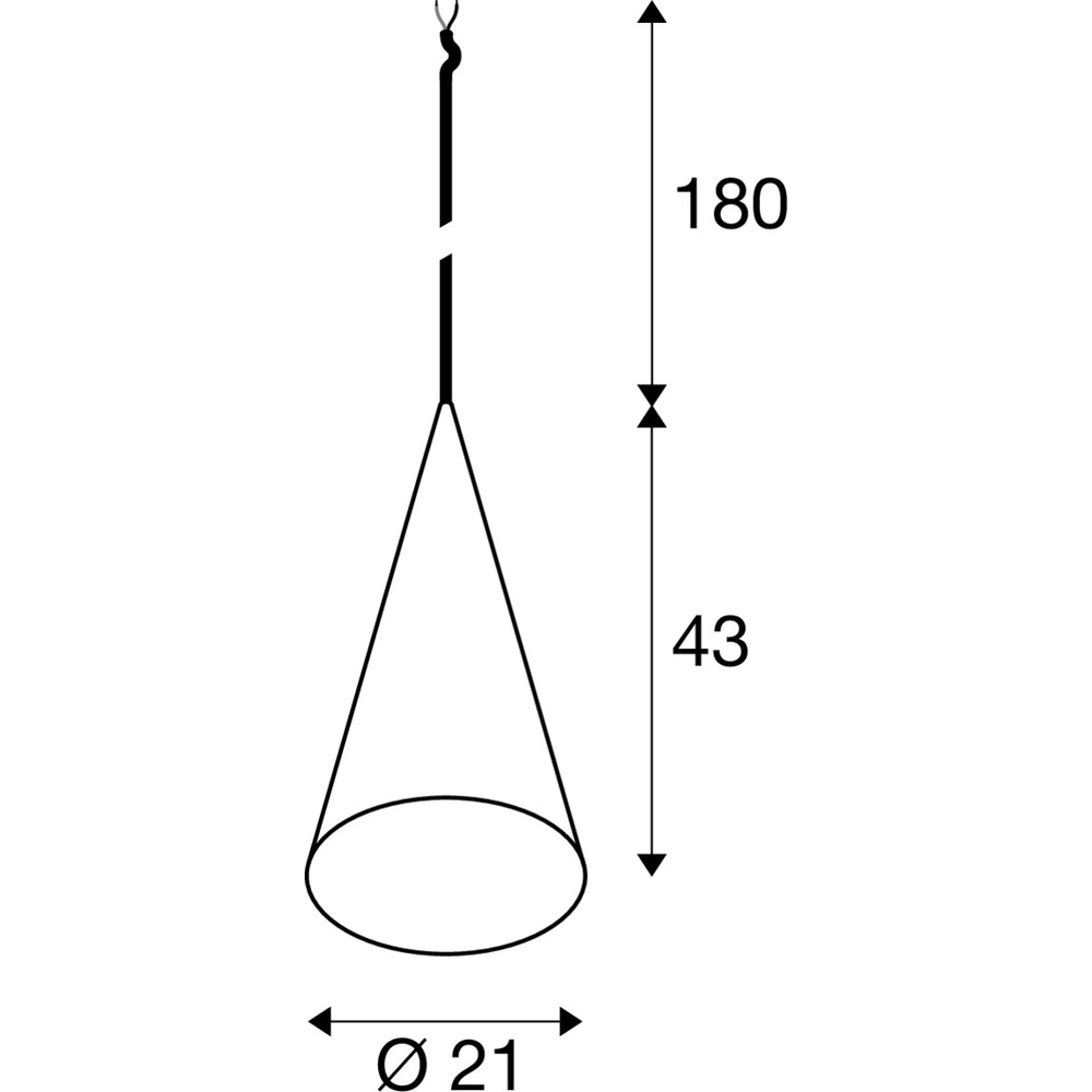 Pendant lamp Magico aluminium Ø 21cm SLV 4024163305198