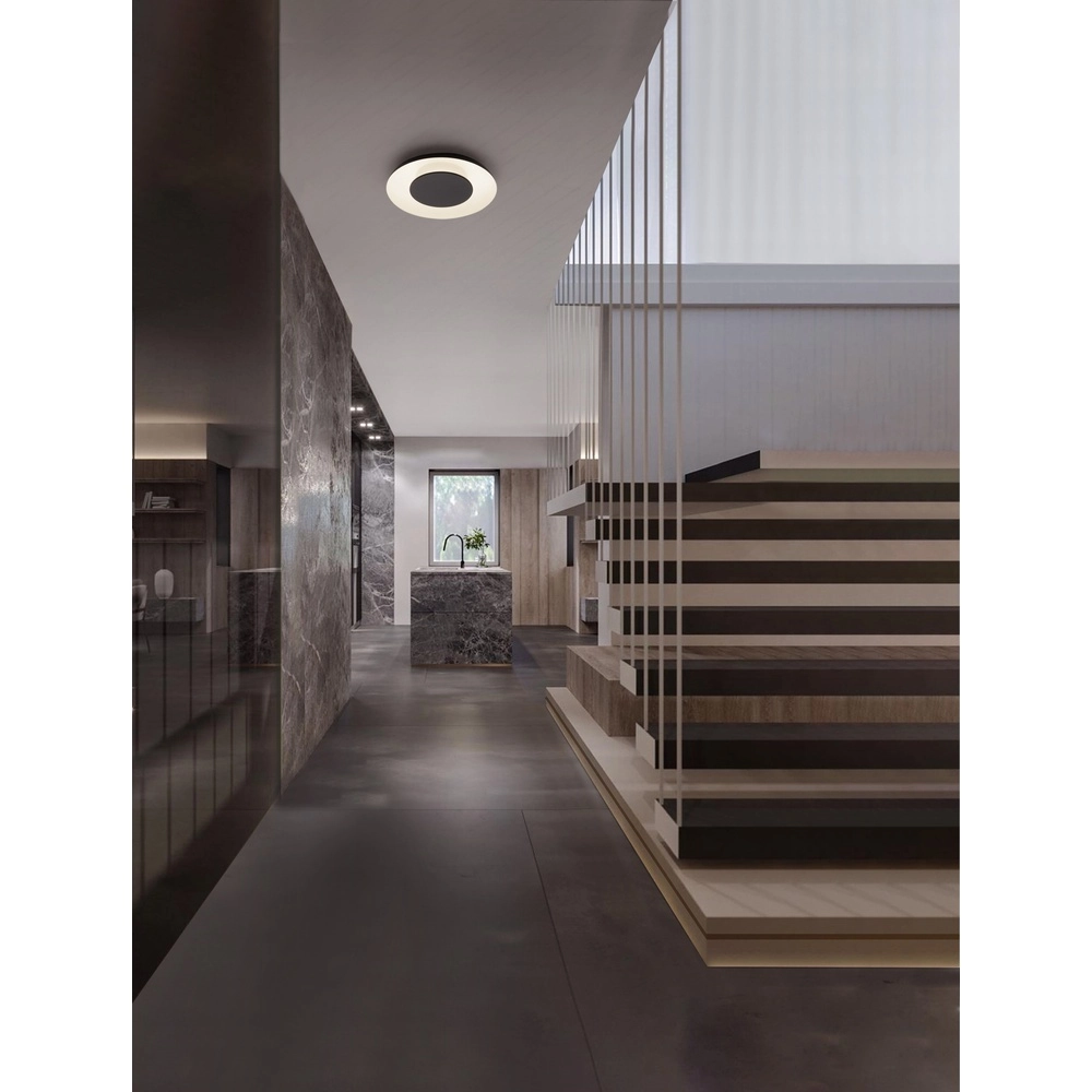Design ceiling lamp Epos Ø 40cm black with white Lyora 5212017463173