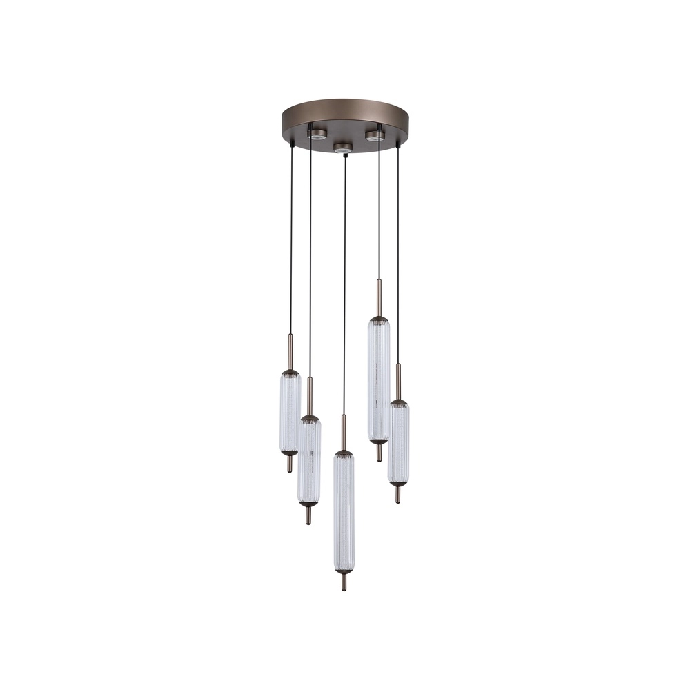 Unique pendant lamp Cattail 5-light bubble glass Searchlight 5053423301259