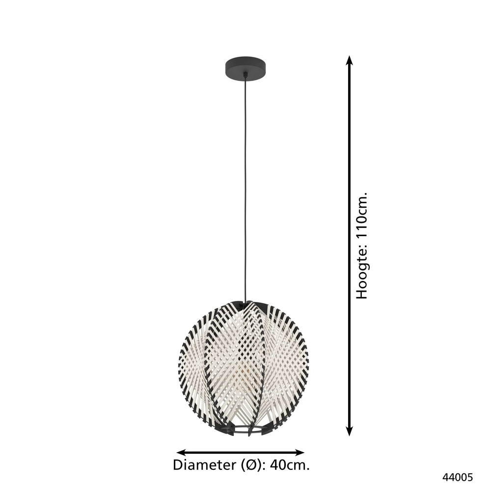 Design pendant lamp Waverton Ø 40cm Eglo 9002759440053