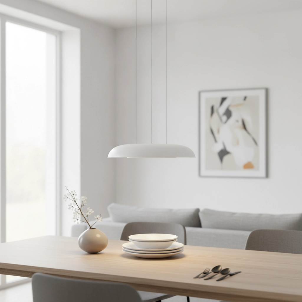 Modern pendant lamp Ormi Ø 40cm white