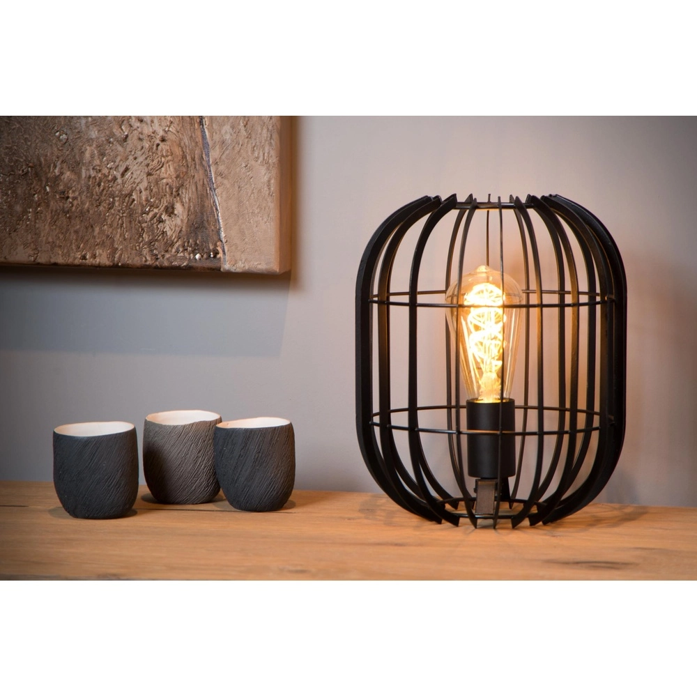 Table lamp Reda Ø 22cm black Lucide 5411212782502