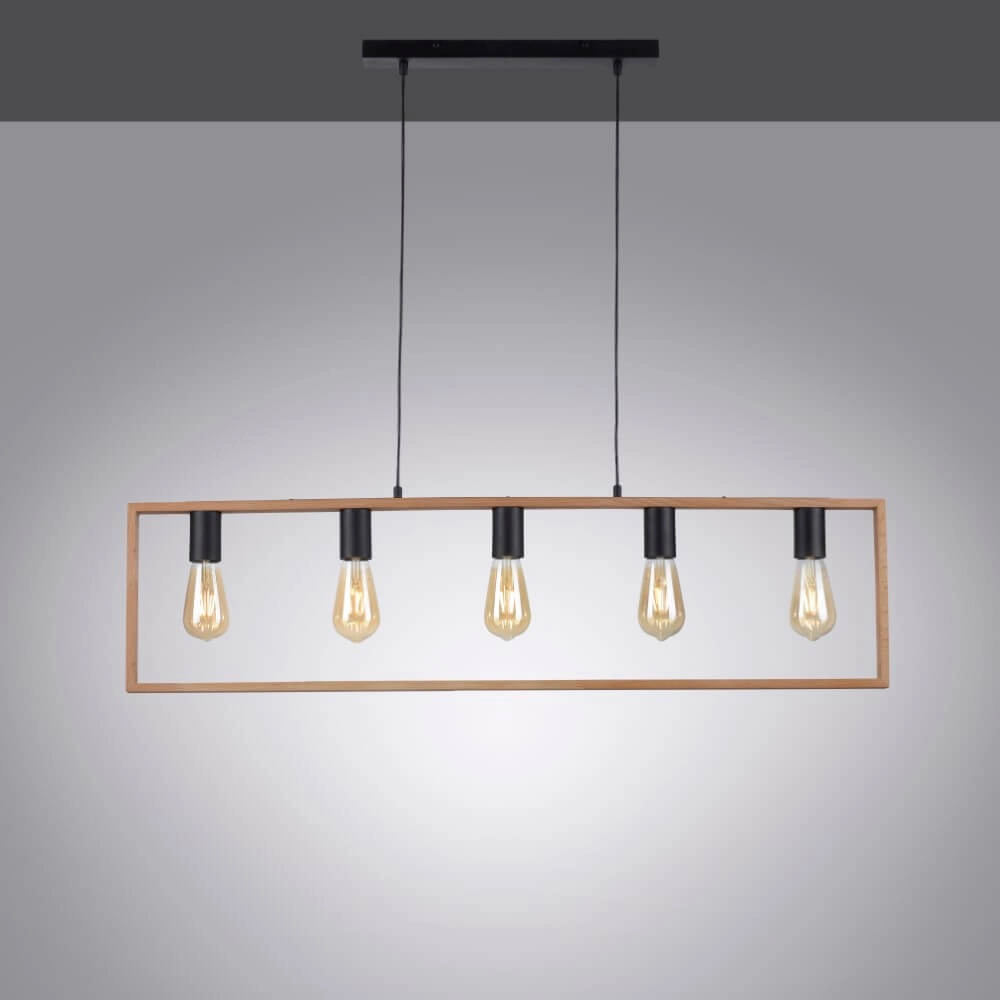 Country Pendant Lamp Franky 5-light Just Light 4043689966447