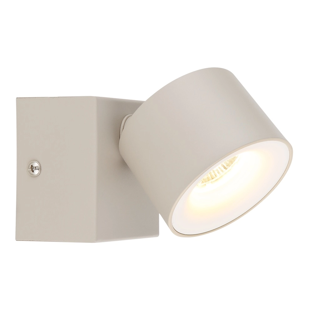 Wall spotlight Rae sand brown