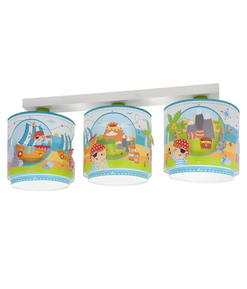 Children's room ceiling lamp Pirate Island