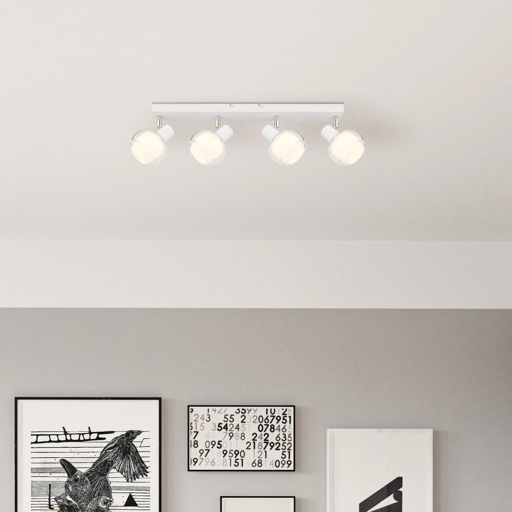 White ceiling lamp Tokki 4-light Globo 9007371452040