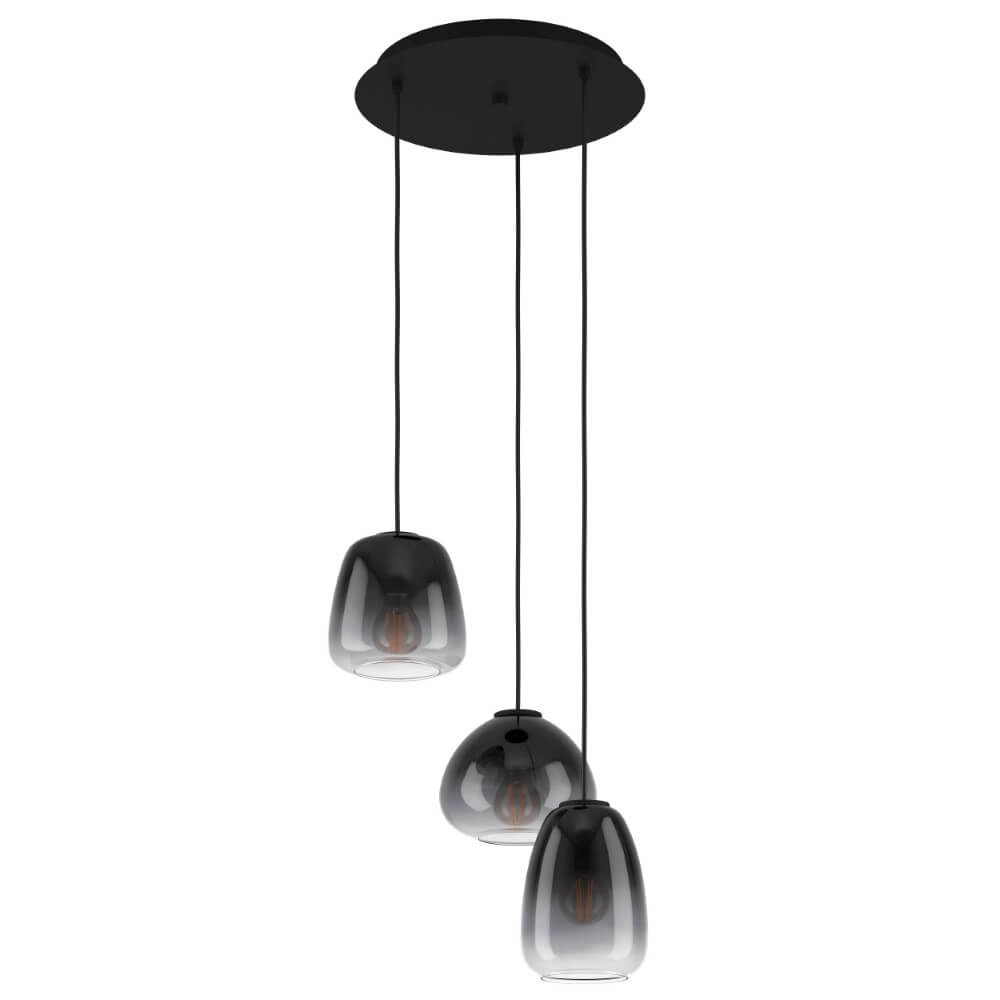 Vide pendant lamp Aguilares with glass
