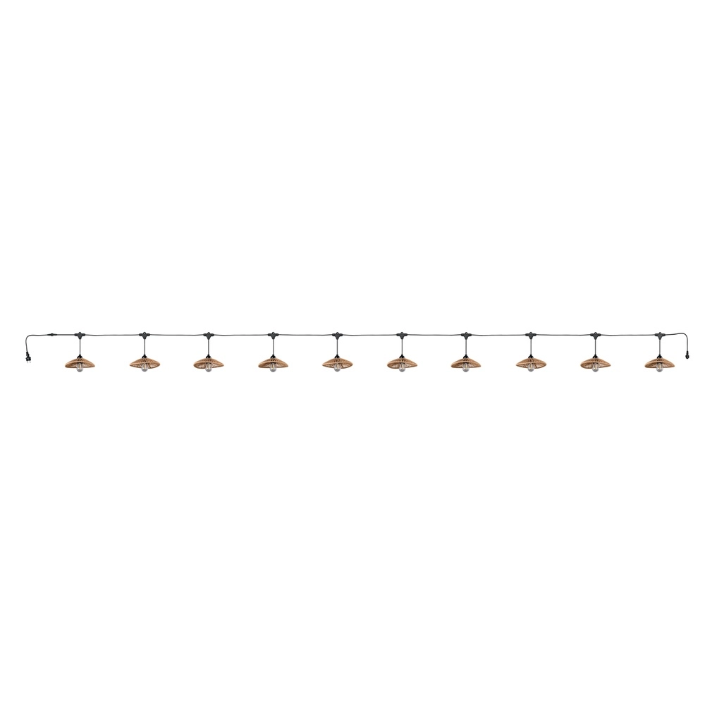 String lights Chain black with brown 600cm Trio 4017807697612