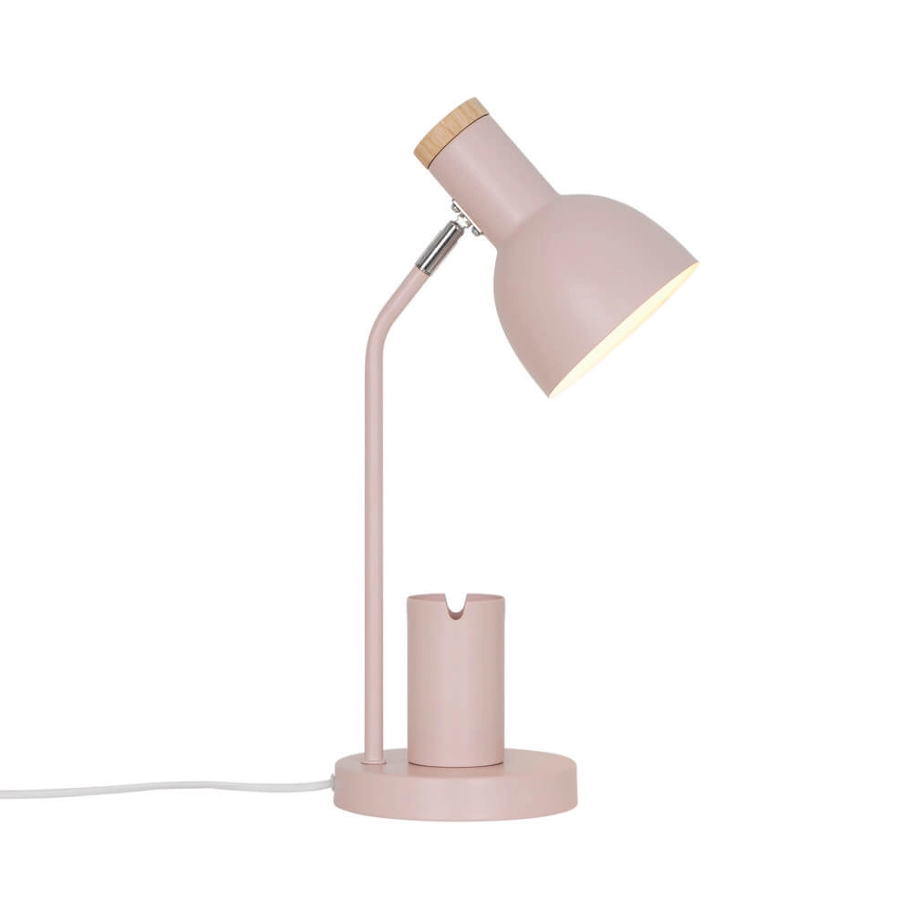 Pink desk lamp Devone with pen holder Nordlux 5704924024566