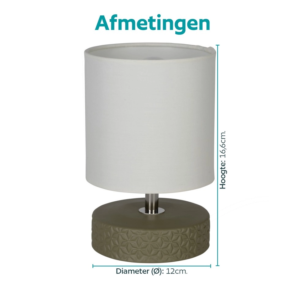Table lamp Romanoro pink with green