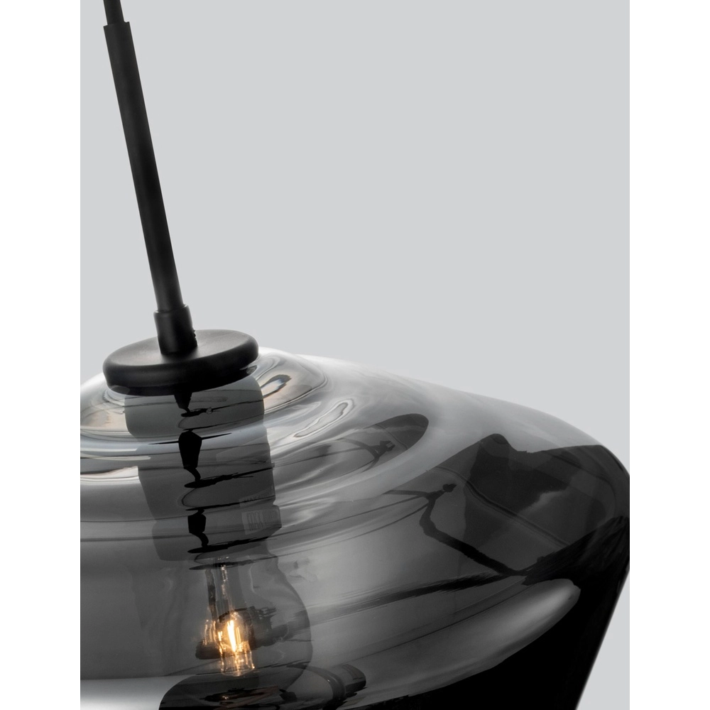 Pendant lamp Veiro chrome glass Ø 30 x 22cm Lyora 5212017421302