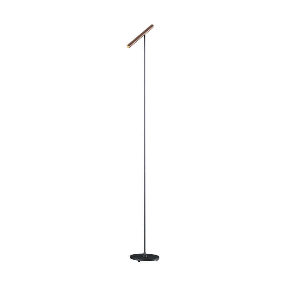 Design floor lamp Kansas black with bronze