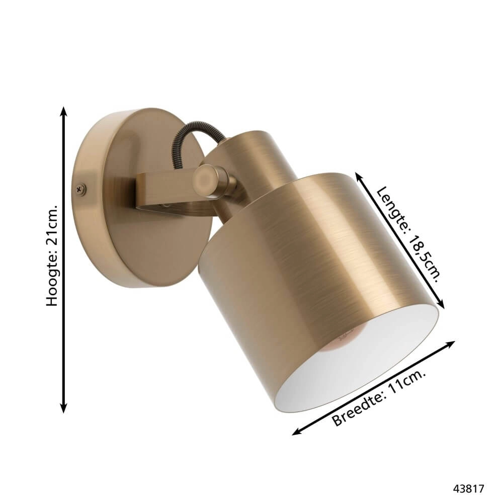 Brass wall spot Southery Eglo 9002759438173