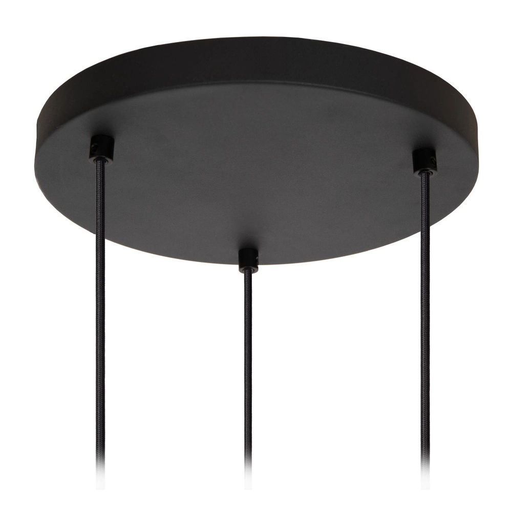 Black pendant lamp Eloise 3-light round Lucide 5411212452467