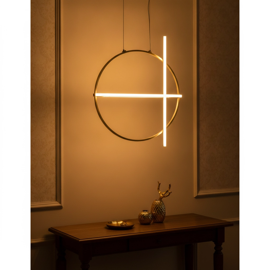 Design pendant lamp Arte Gold Round Lyora 5212017426055
