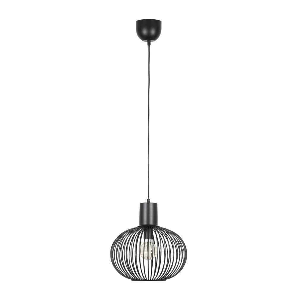 Wire pendant lamp Gila Ø 33cm - black Trio 4017807617535