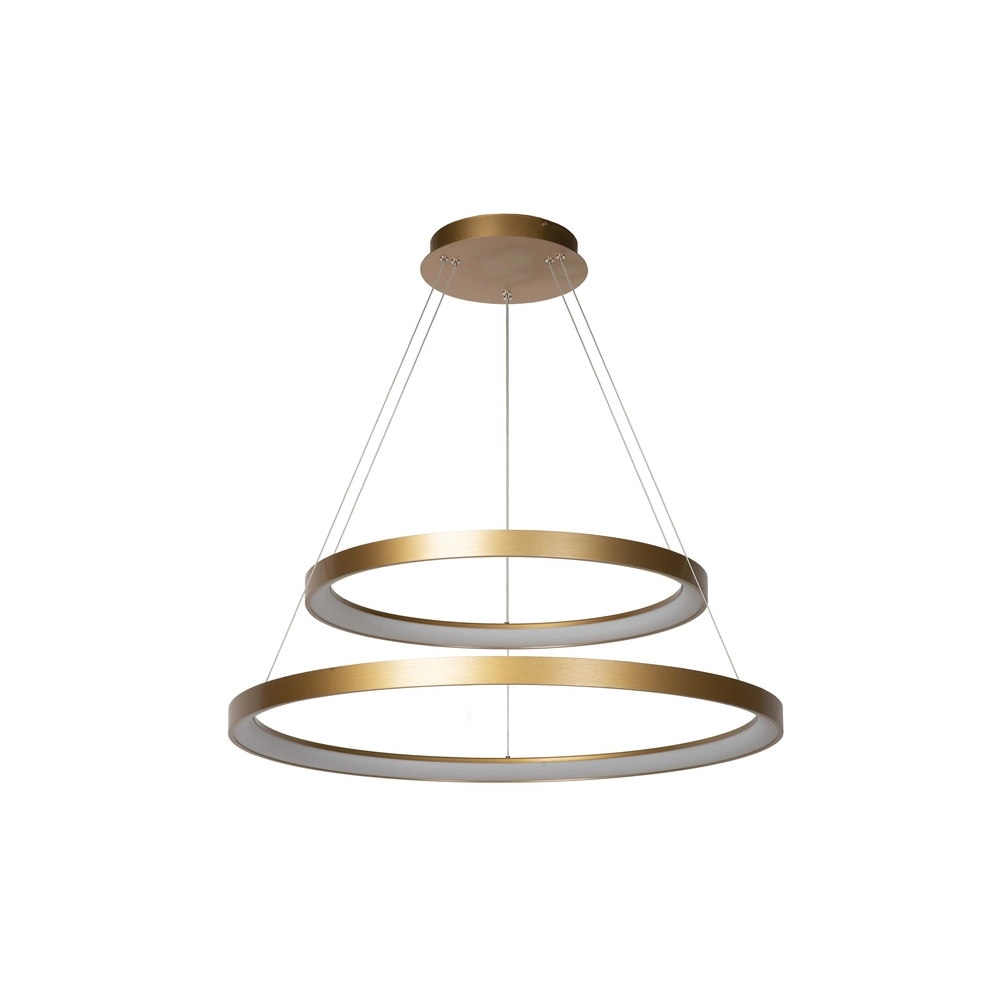 Golden pendant lamp Vidal Ø 78cm sleek design Premium by Lucide 5411212460929