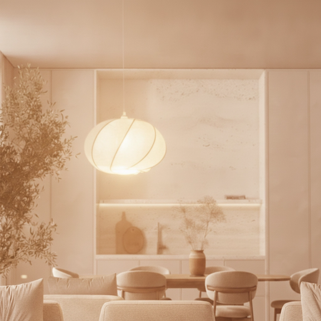 Pendant lamp Bora white Ø 45cm