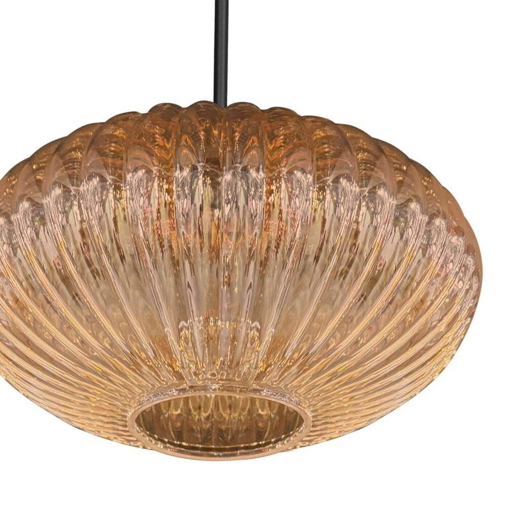 Pendant lamp HaloSwap with 1 amberk glass Steinhauer 8712746179767
