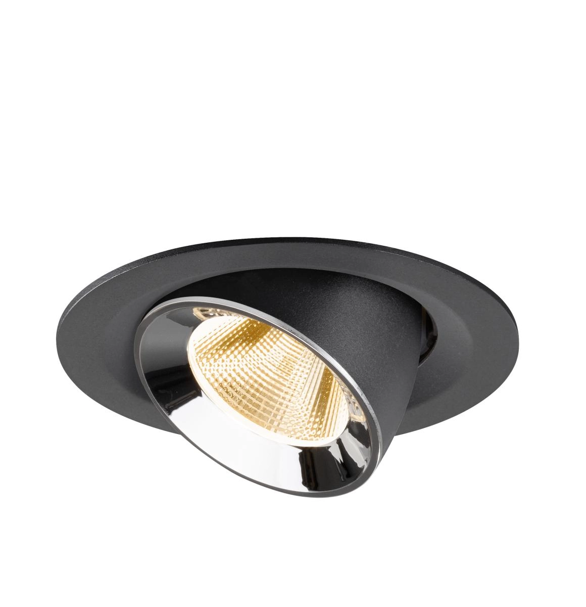 Recessed spotlight Numinos Gimble M black/chrome 2700K - 20deg SLV 4024163312110