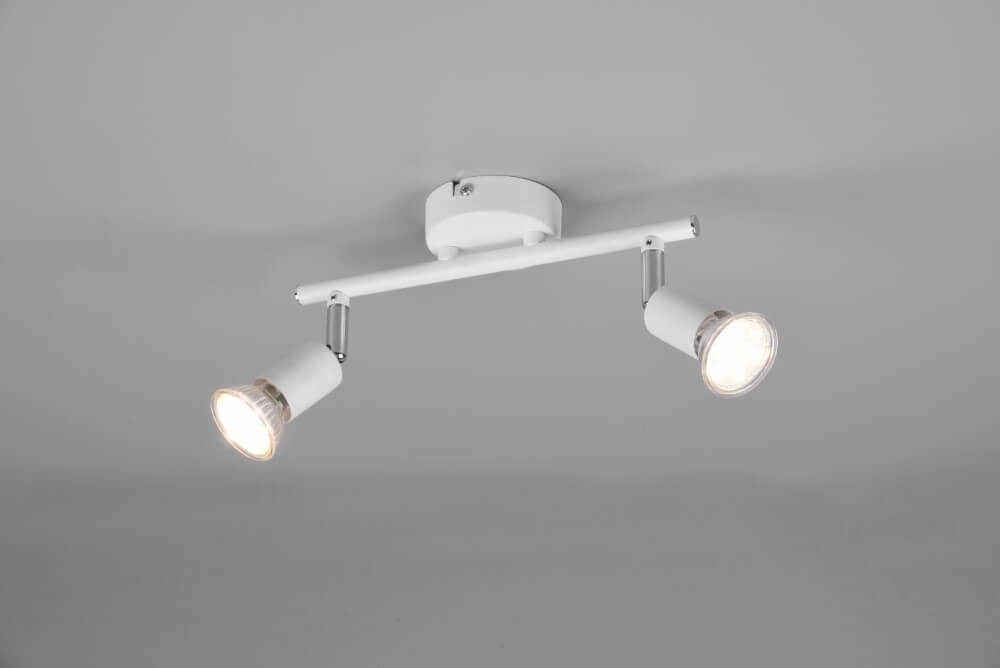 Ceiling spotlight Paris 2-light white Trio 4017807505023