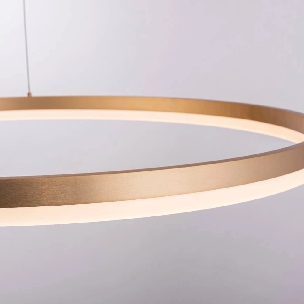 Modern pendant lamp Titus Ø 80cm antique brass Paul Neuhaus 4012248362877