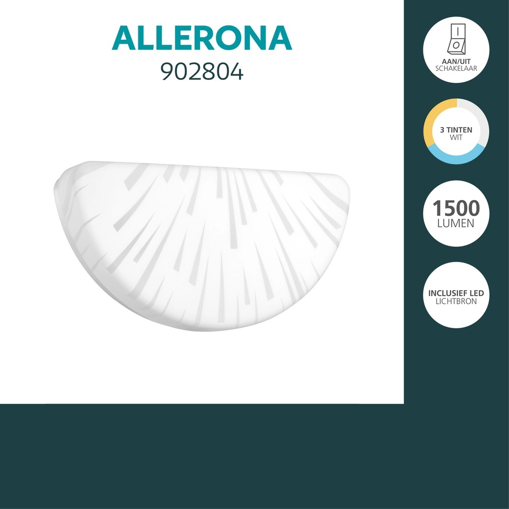 White wall lamp Allerona 29cm Eglo 9008606409778