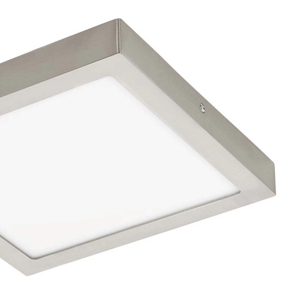 LED flush ceiling light Fueva-C Square 30cm nickel matt Eglo 9002759966812