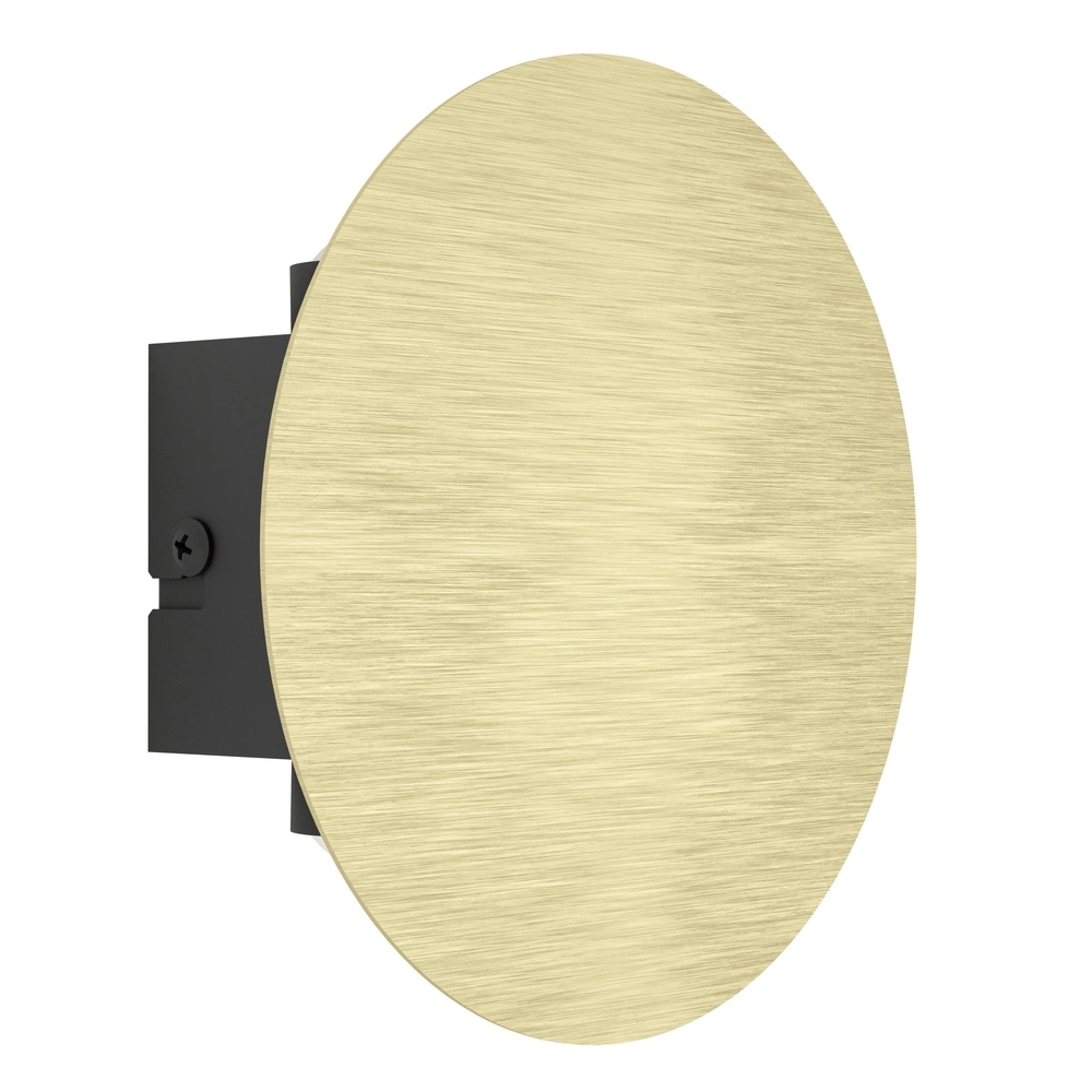 Sleek wall lamp Talamello Ø 15cm - gold - led