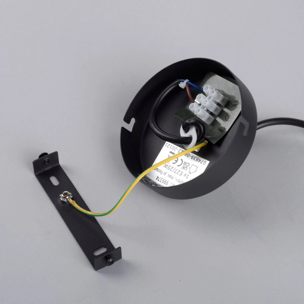 Black pendant lamp Zea ankle Just Light 4043689993740
