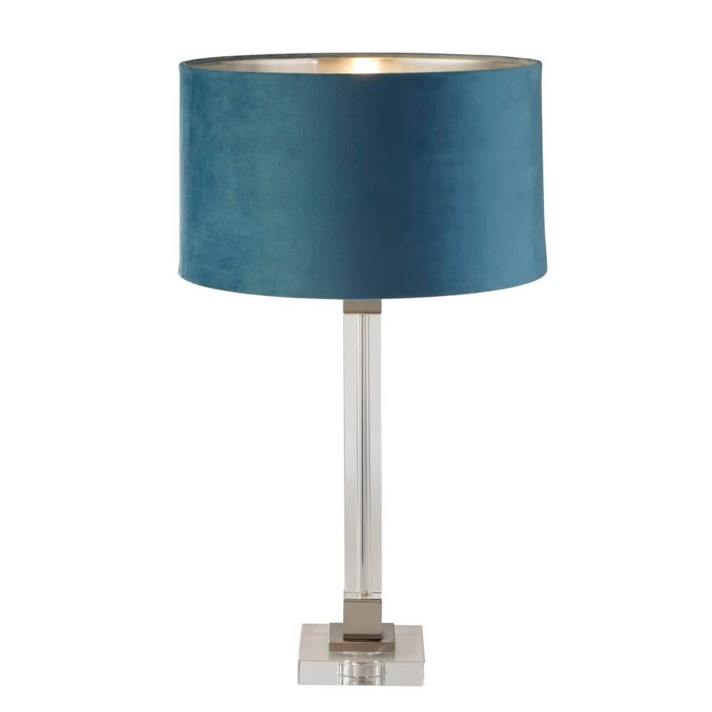 Design table lamp Scarborough Gold with blue cap Searchlight 5053423257150