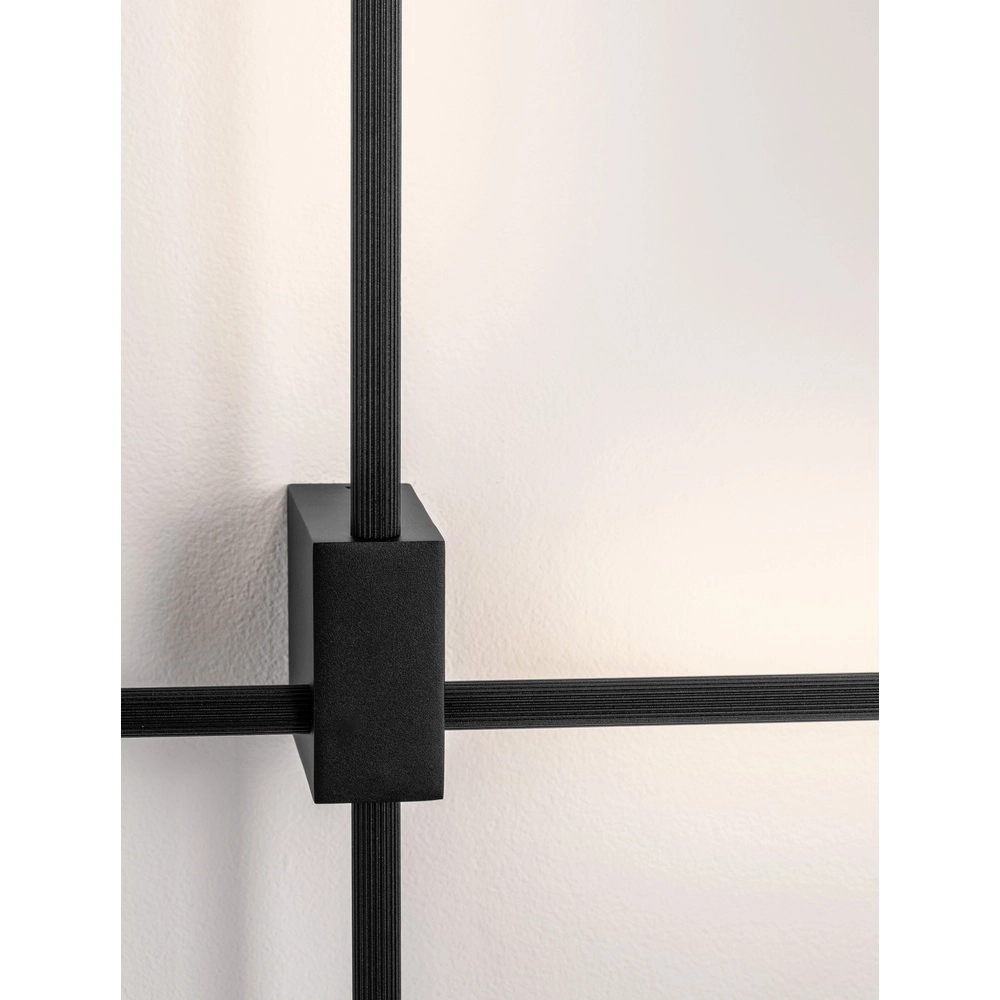Sleek wall lamp Peak black Lyora 5212017473707
