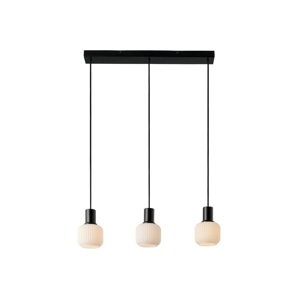 3-light pendant lamp Milford black and white Nordlux 5704924018671