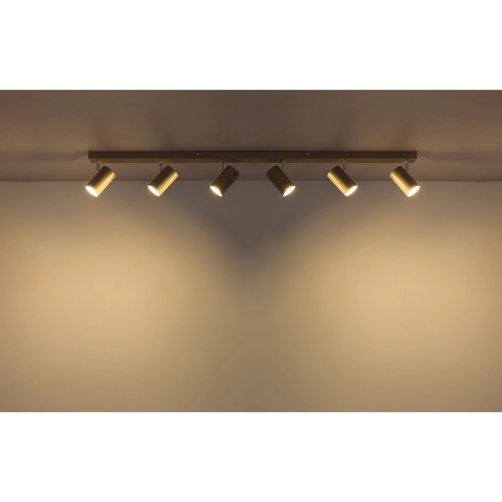 6-light ceiling lamp Robby sand brown Globo 9007371575442