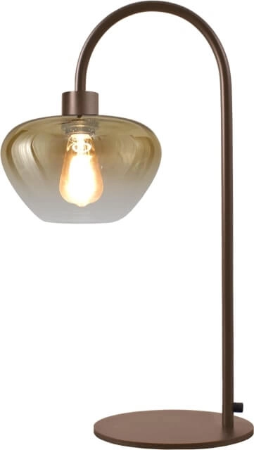 Table lamp Genua brown with gold glass 61cm