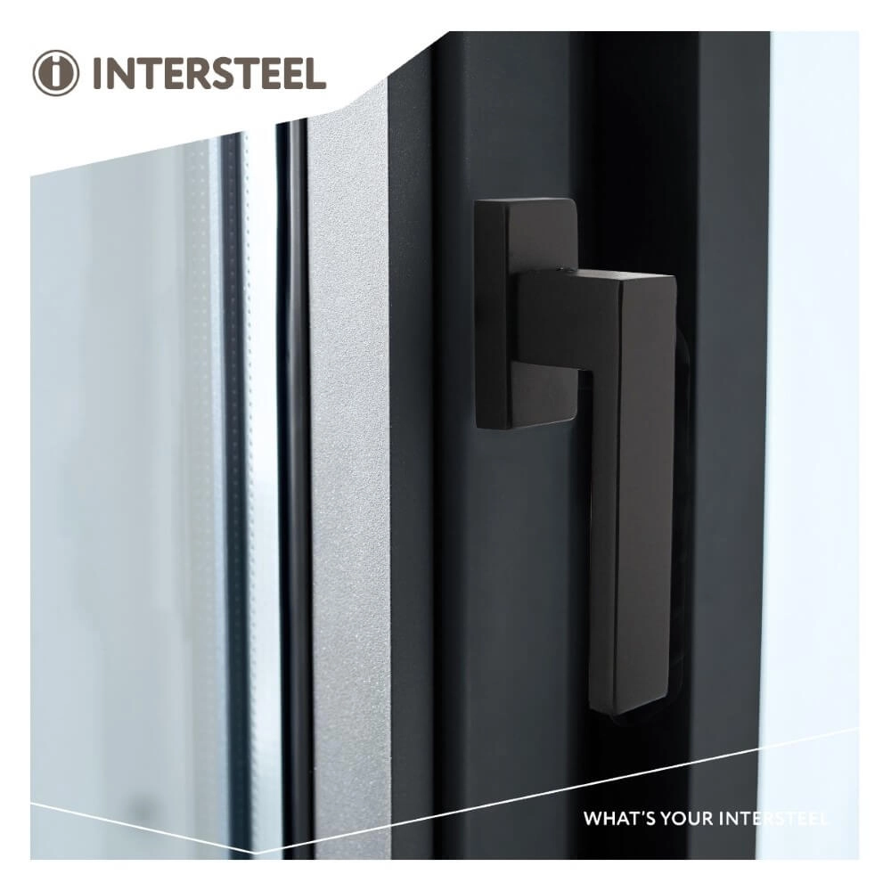 Window handle Amsterdam Rectangular rosette black Intersteel 8714186562277