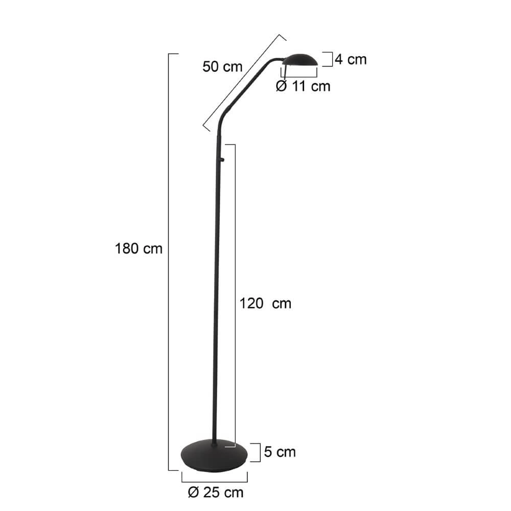 Black reading lamp Biron with LED Steinhauer 8712746146844