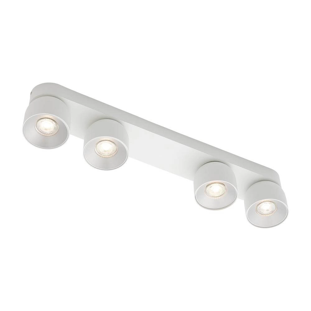 White spotlight Pitcher 4-light directional
