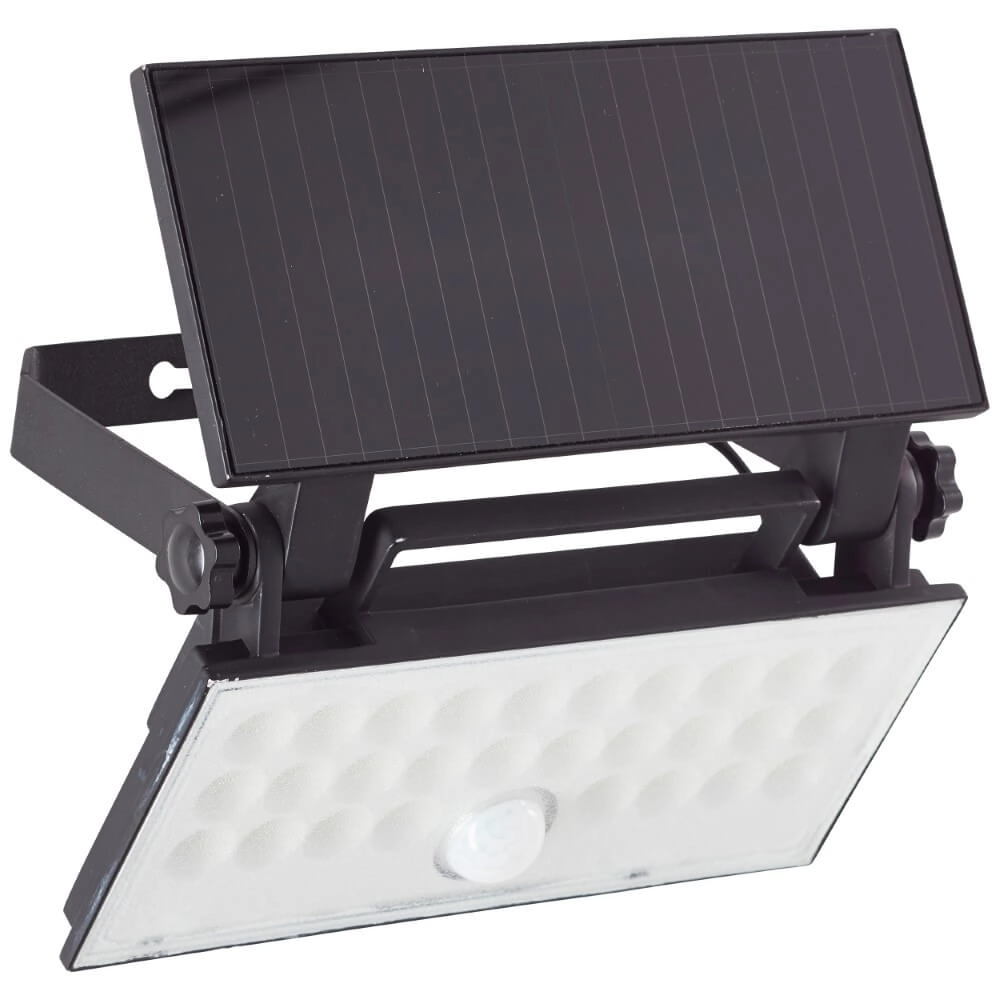 Black wall lamp Luton Solar Brilliant 4004353437793