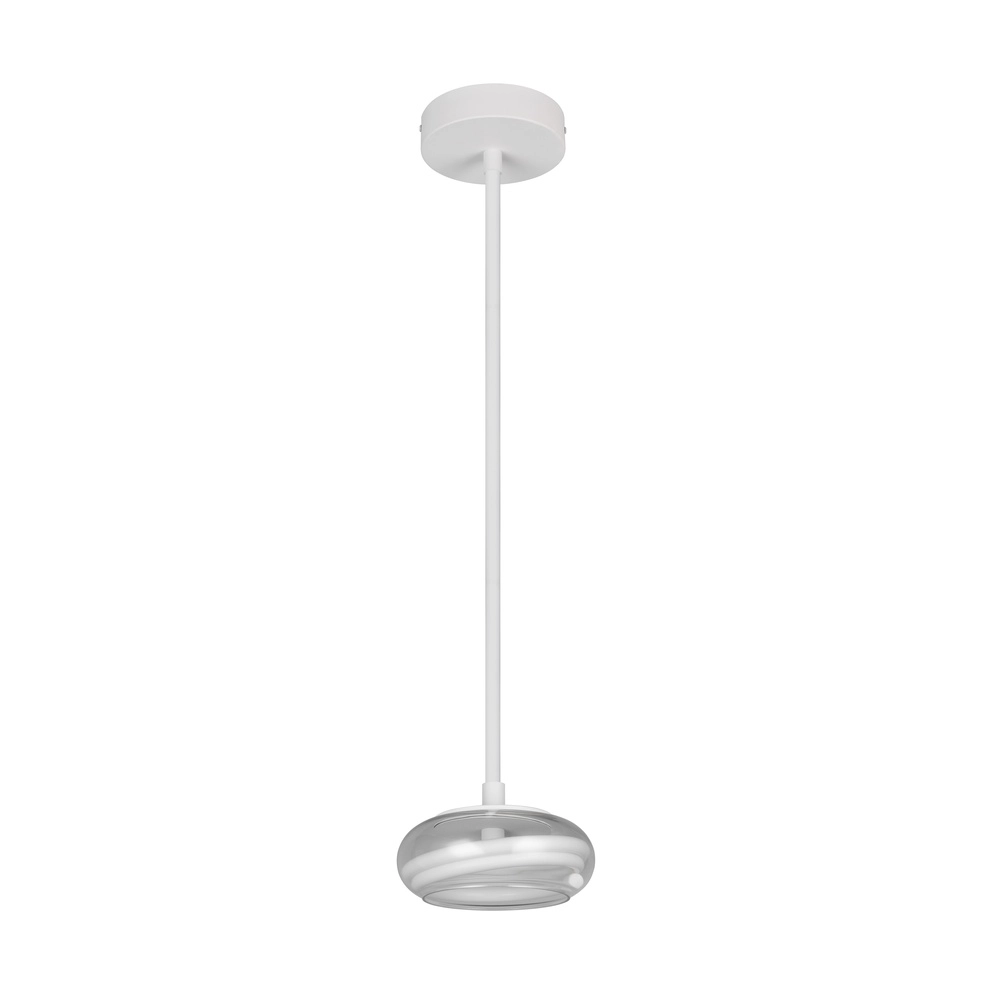 Design pendant lamp Tarsia white Ø 21.5cm Trio 4017807683349