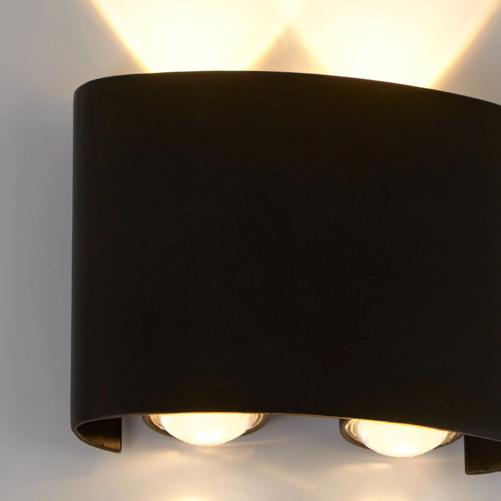 Wall lamp Shadows S black Searchlight 5053423283012