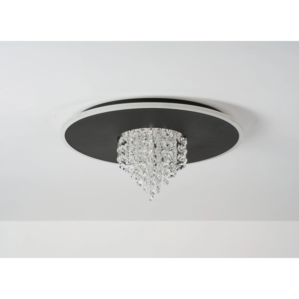 Ceiling lamp Deluge black Searchlight 5053423301655