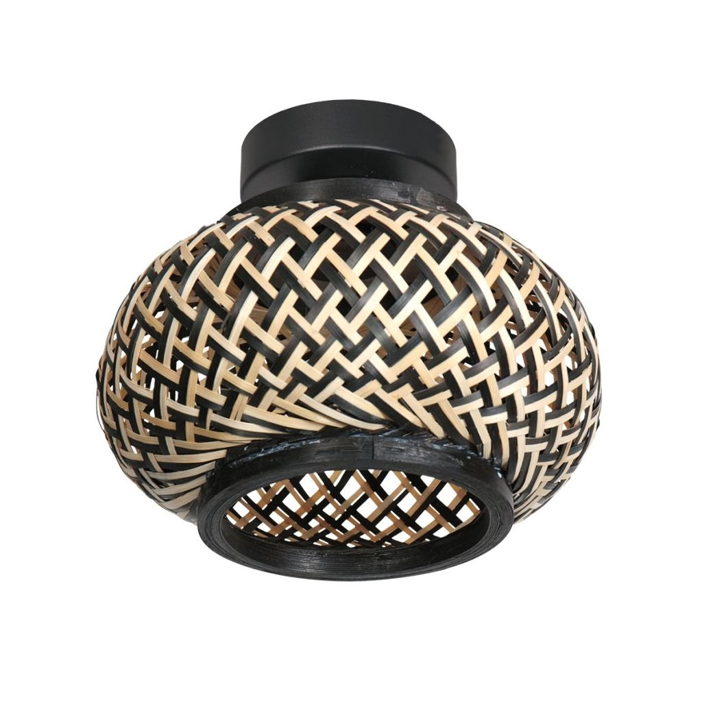 Ceiling lamp Nox Light with bamboo shade Ø22,5cm Steinhauer 8712746182958