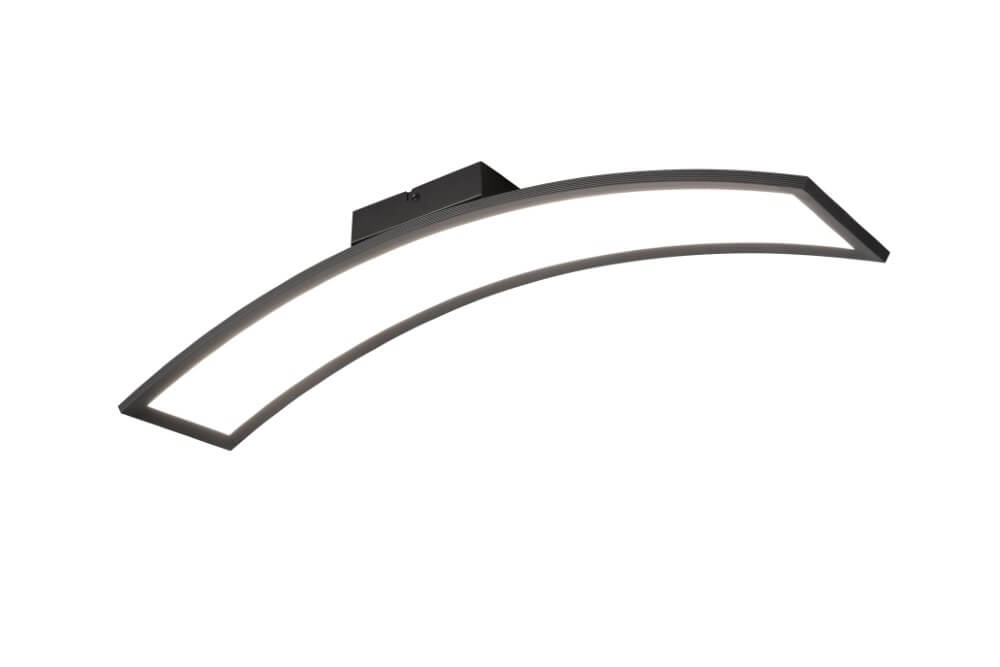 Curved ceiling lamp Sigma black Trio 4017807614916