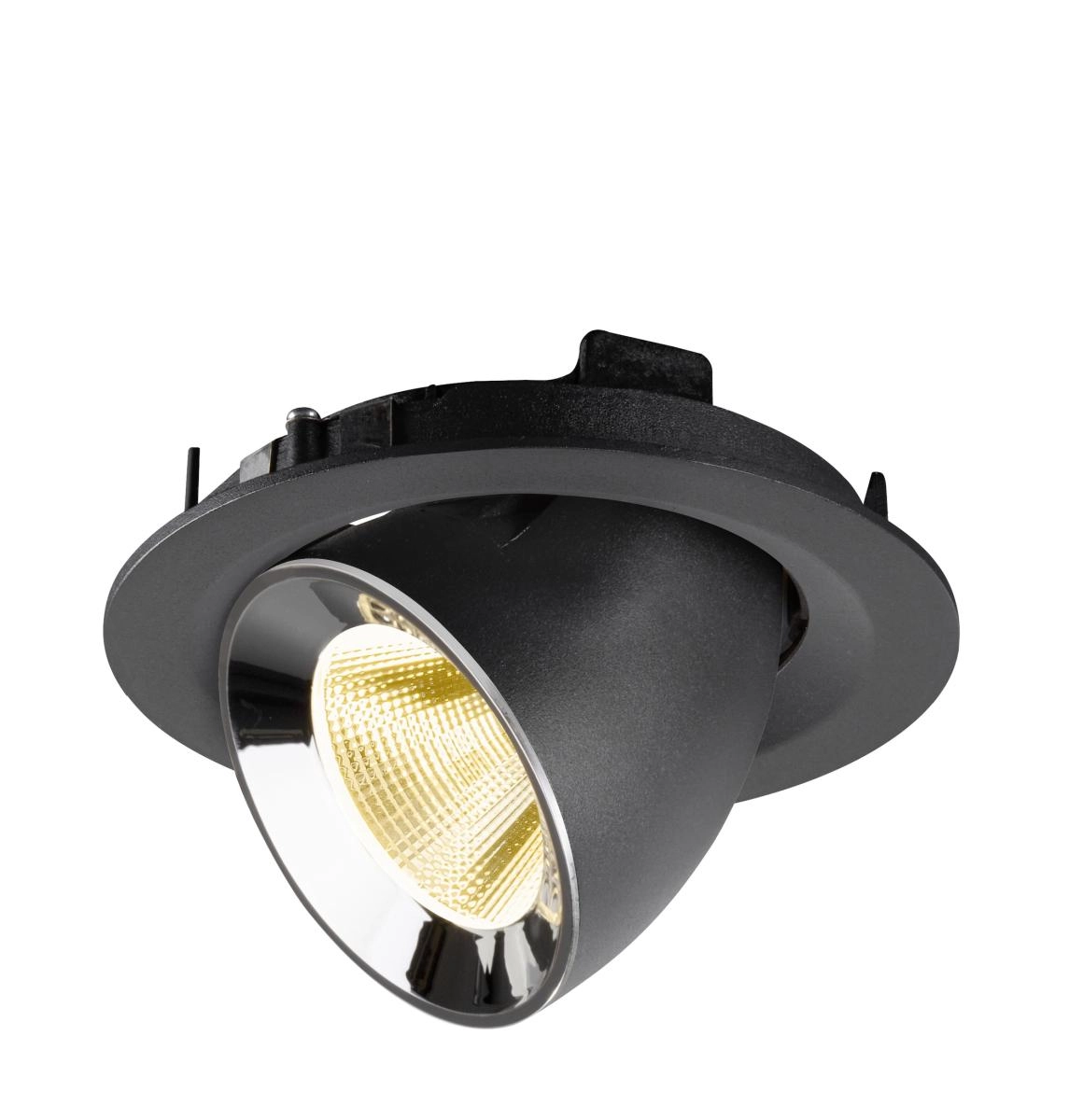 Recessed spotlight Numinos Gimble M black/chrome 3000K - 20deg SLV 4024163311939