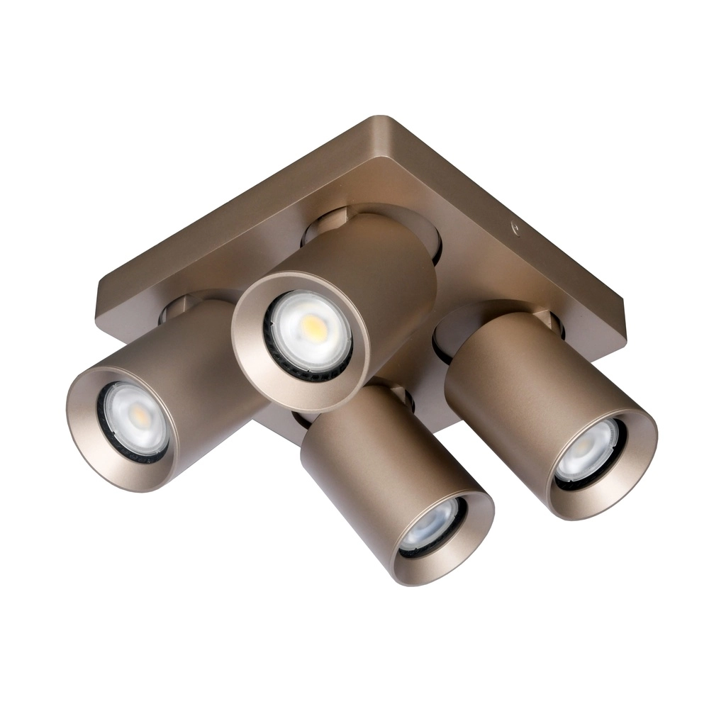 4-light surface-mounted spot Megano champagne
